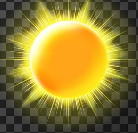 Strahlende Sonne